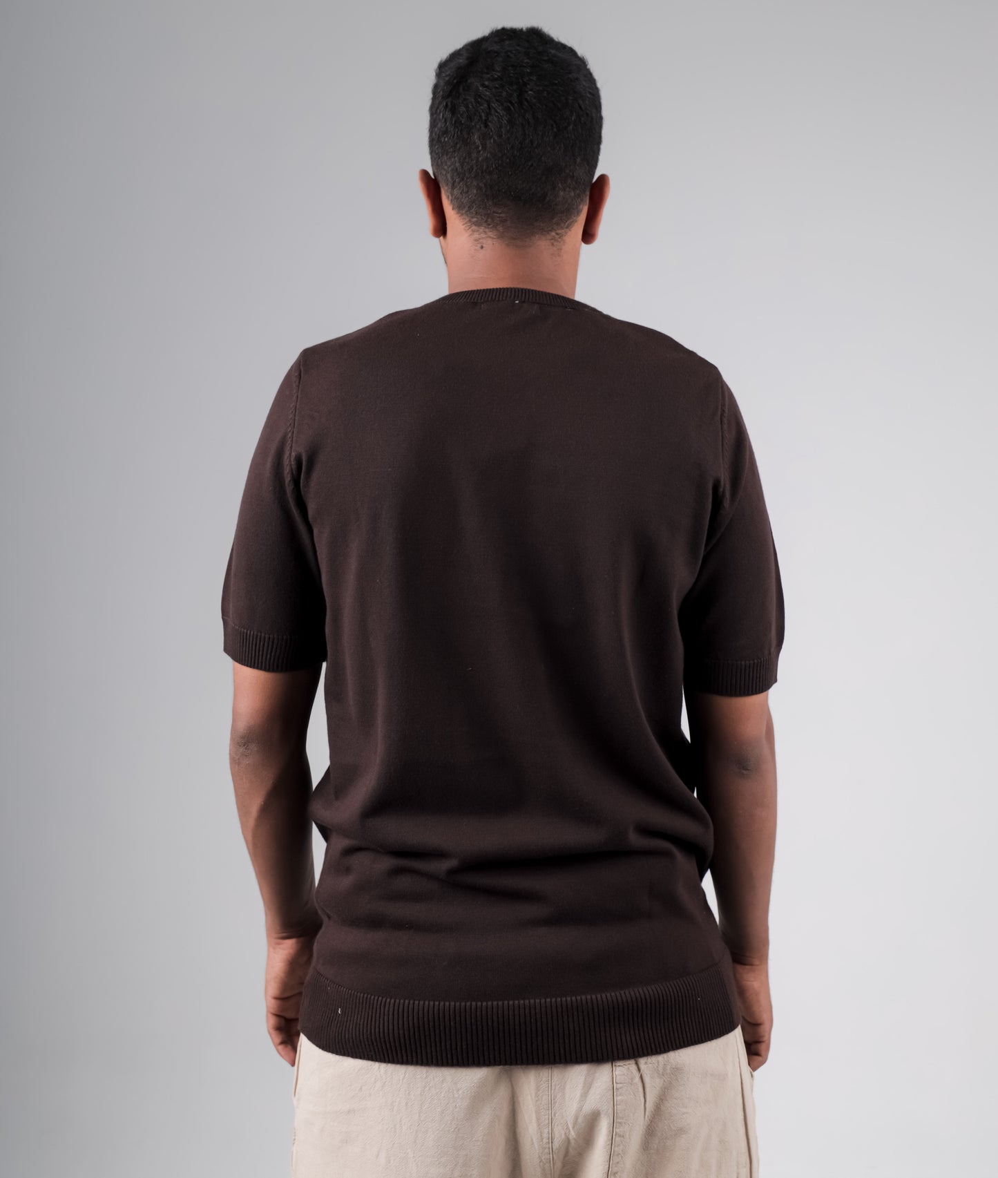 Basic Crew neck knitted tshirt