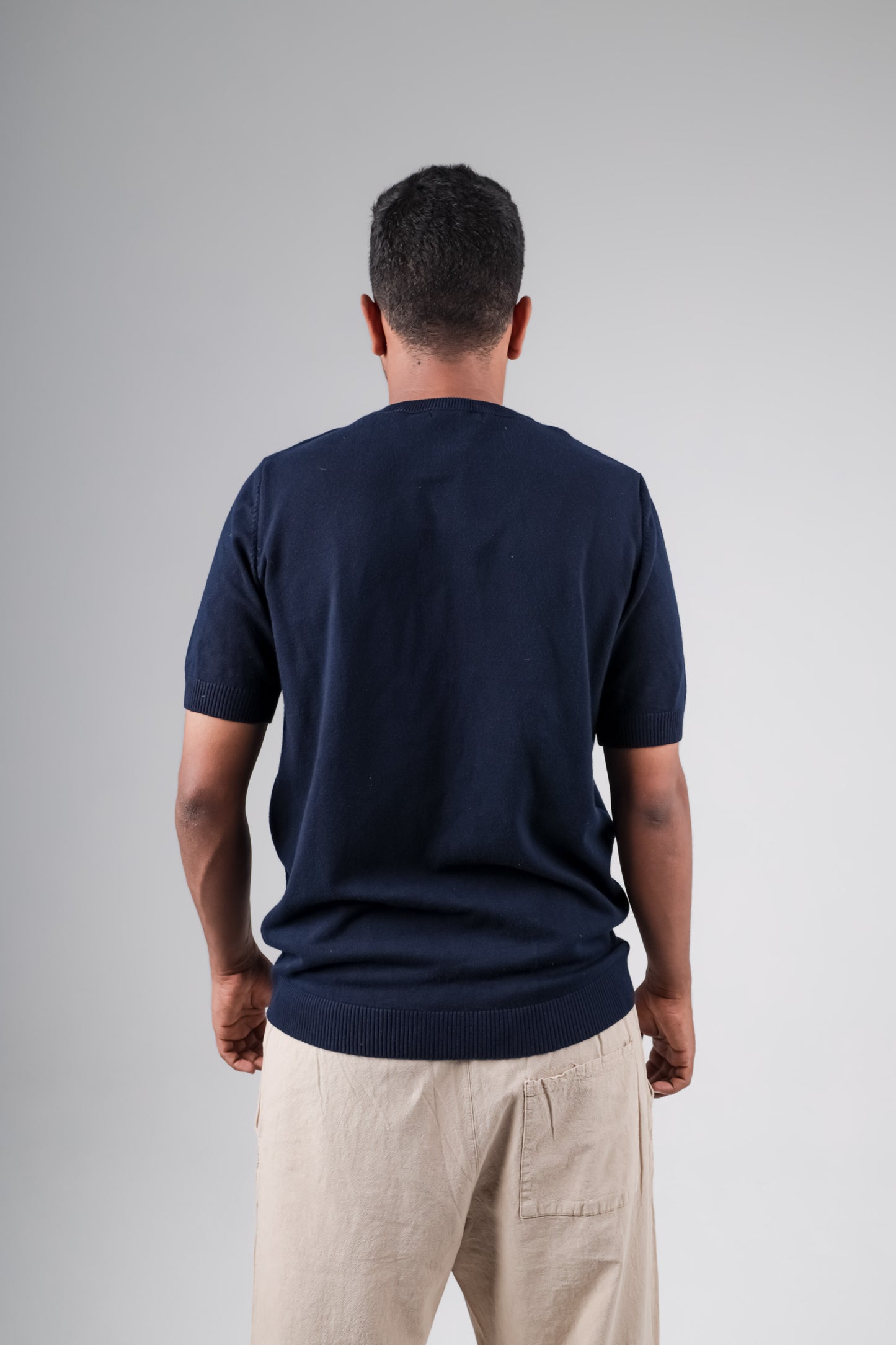 Basic Crew neck knitted tshirt