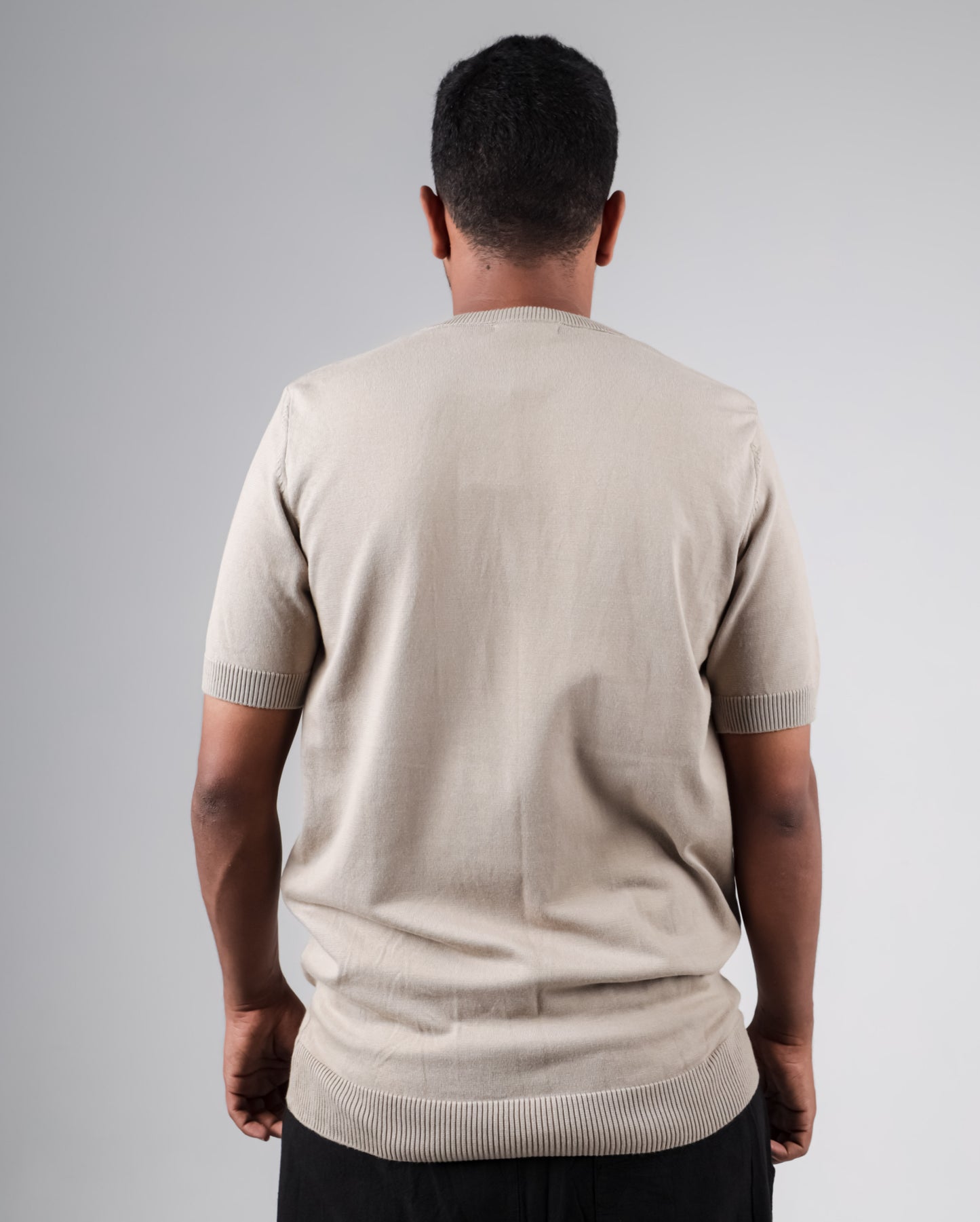 Basic Crew neck knitted tshirt