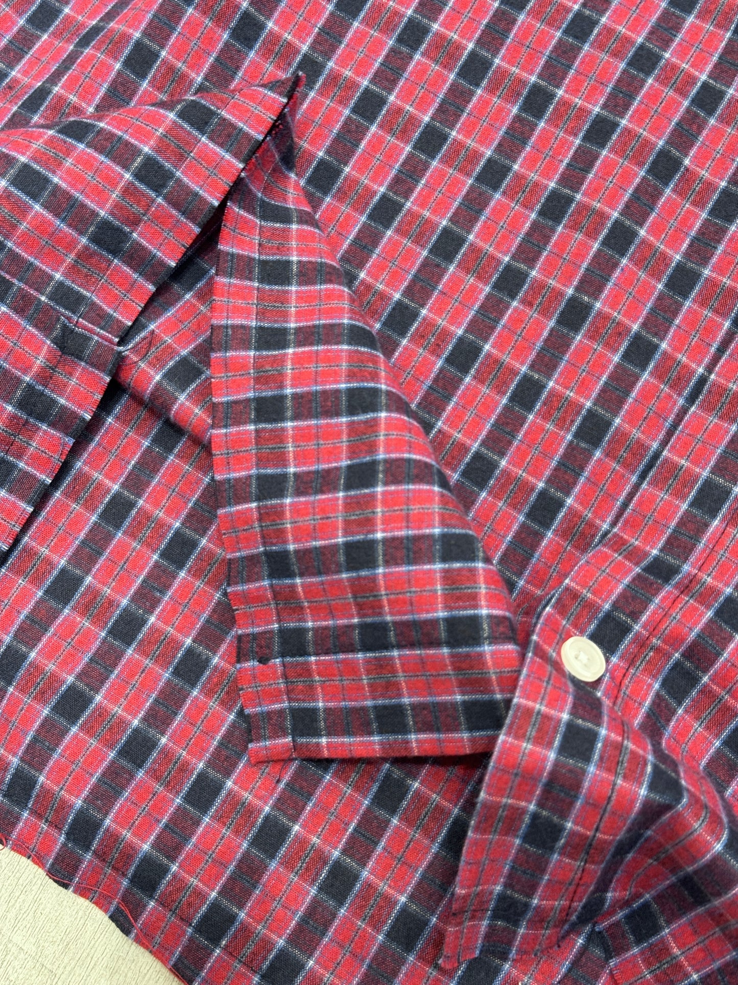 See you in hell cropped checked shirt