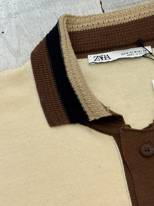 Mocha Line Knit Shir