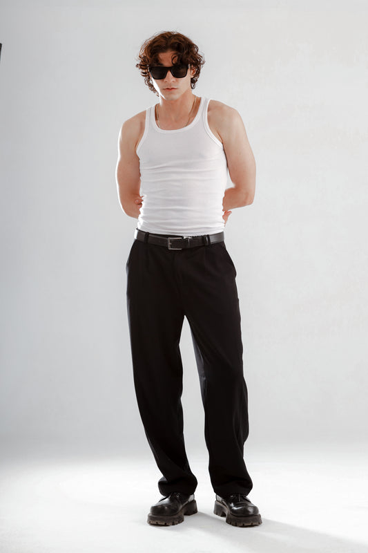pull on smart wide leg trouser