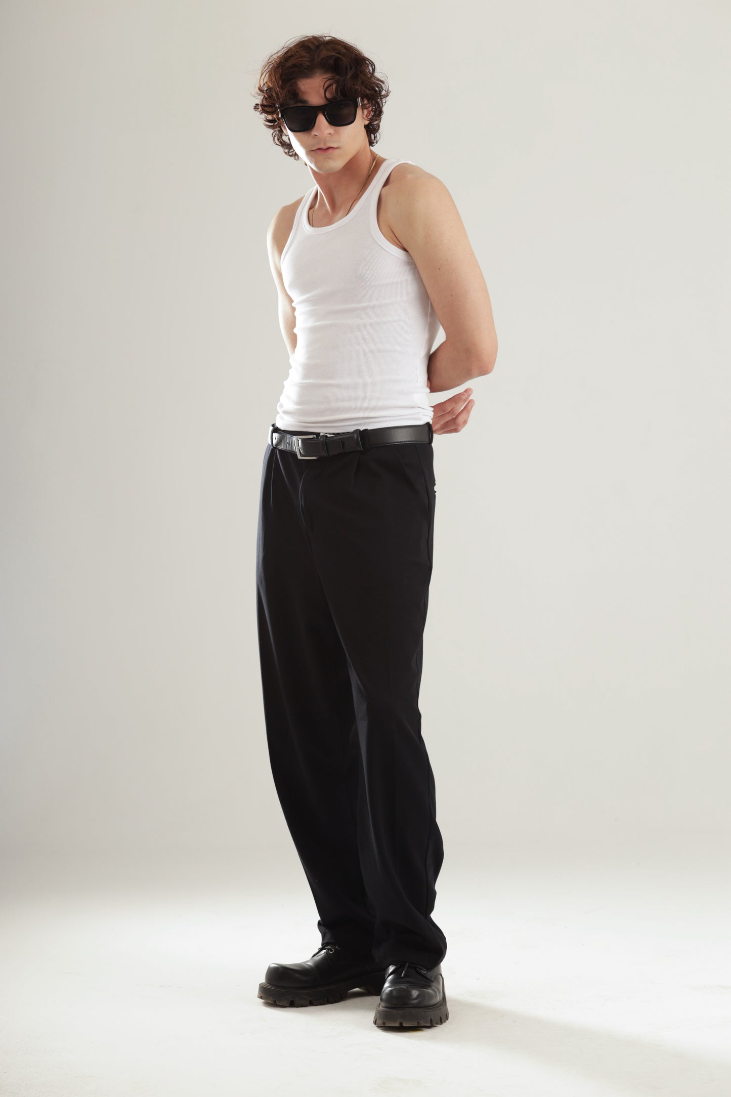 pull on smart wide leg trouser