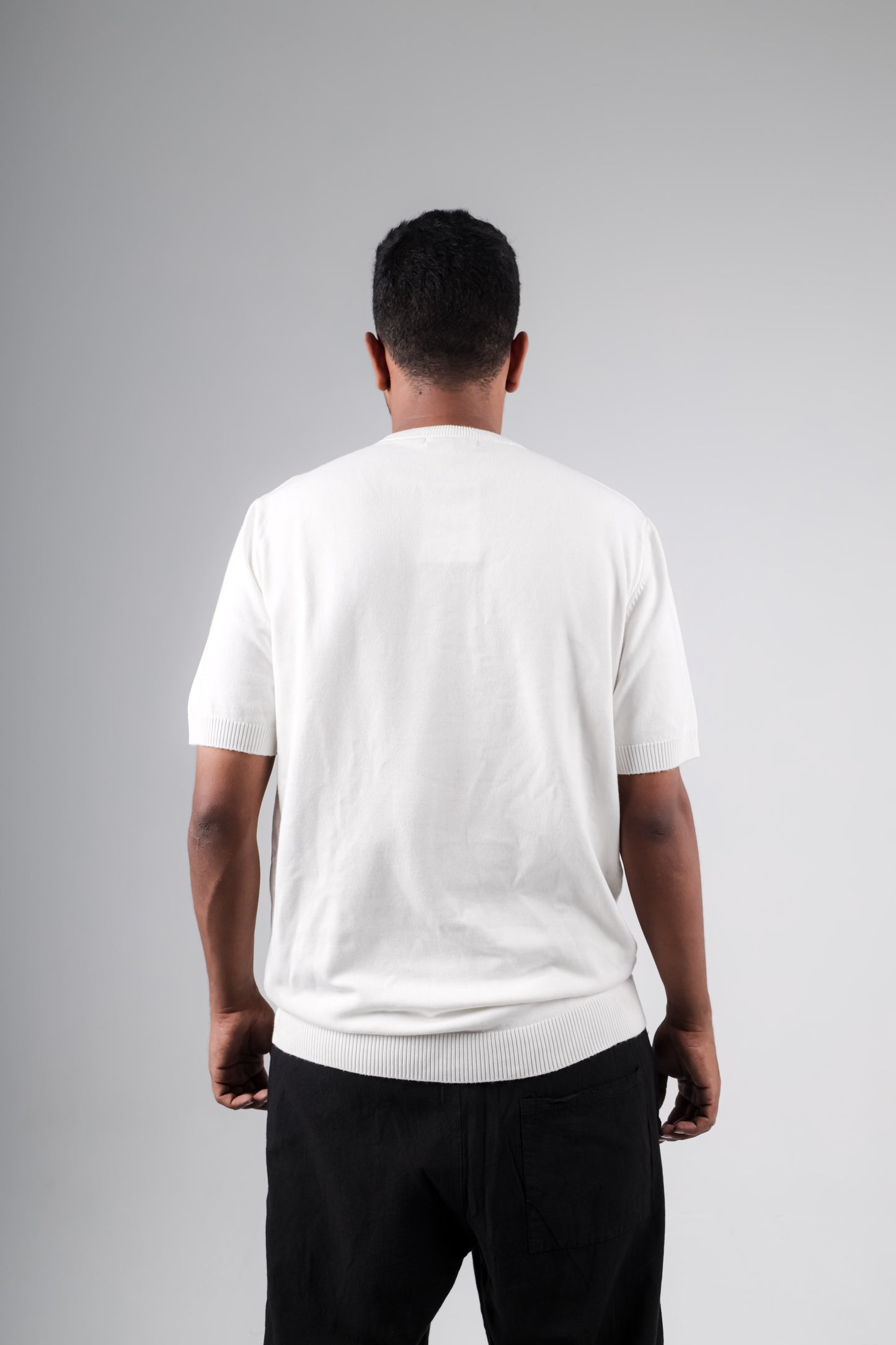 Basic Crew neck knitted tshirt