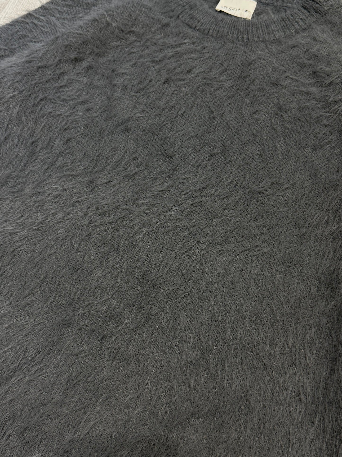 Fluffy mohair knit sweater