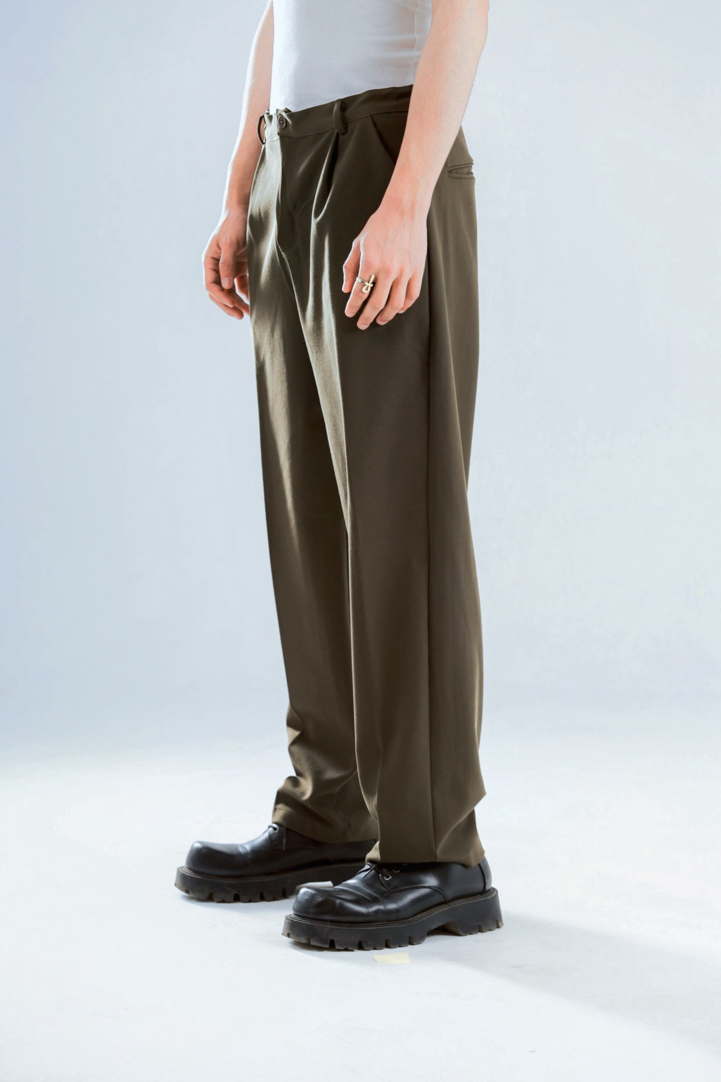 pull on smart wide leg trouser
