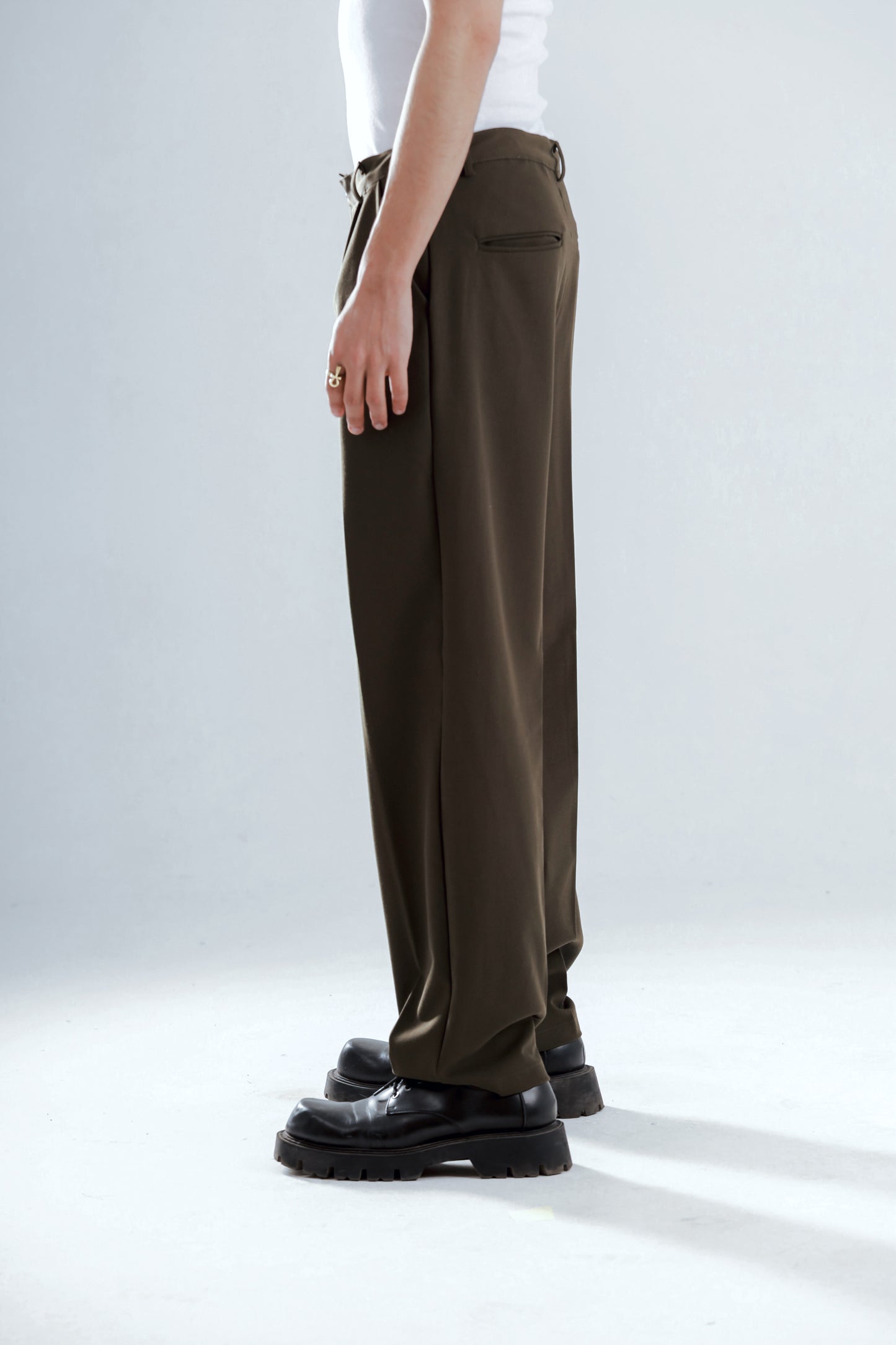 pull on smart wide leg trouser
