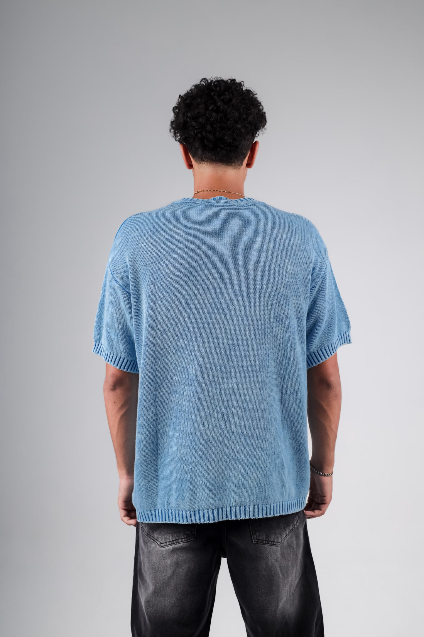 Basic Wahsed knitted tshirt