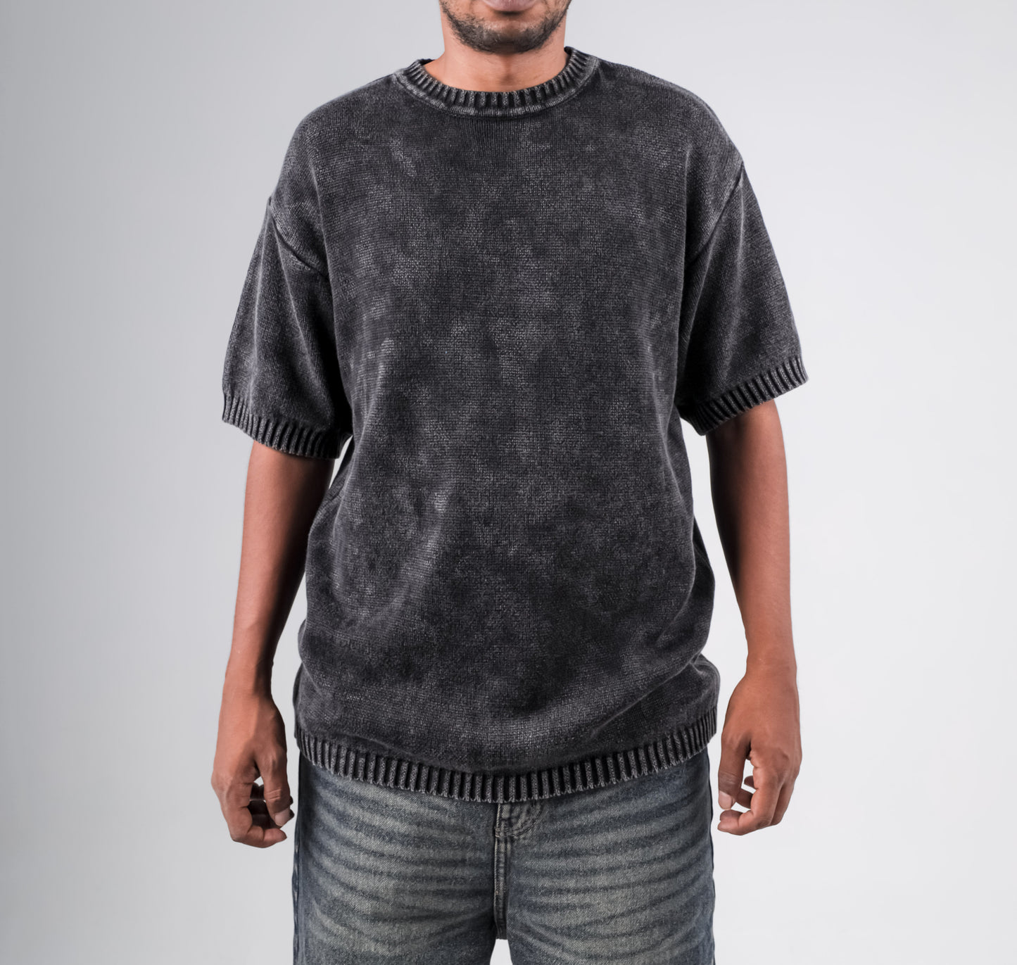 Basic Wahsed knitted tshirt