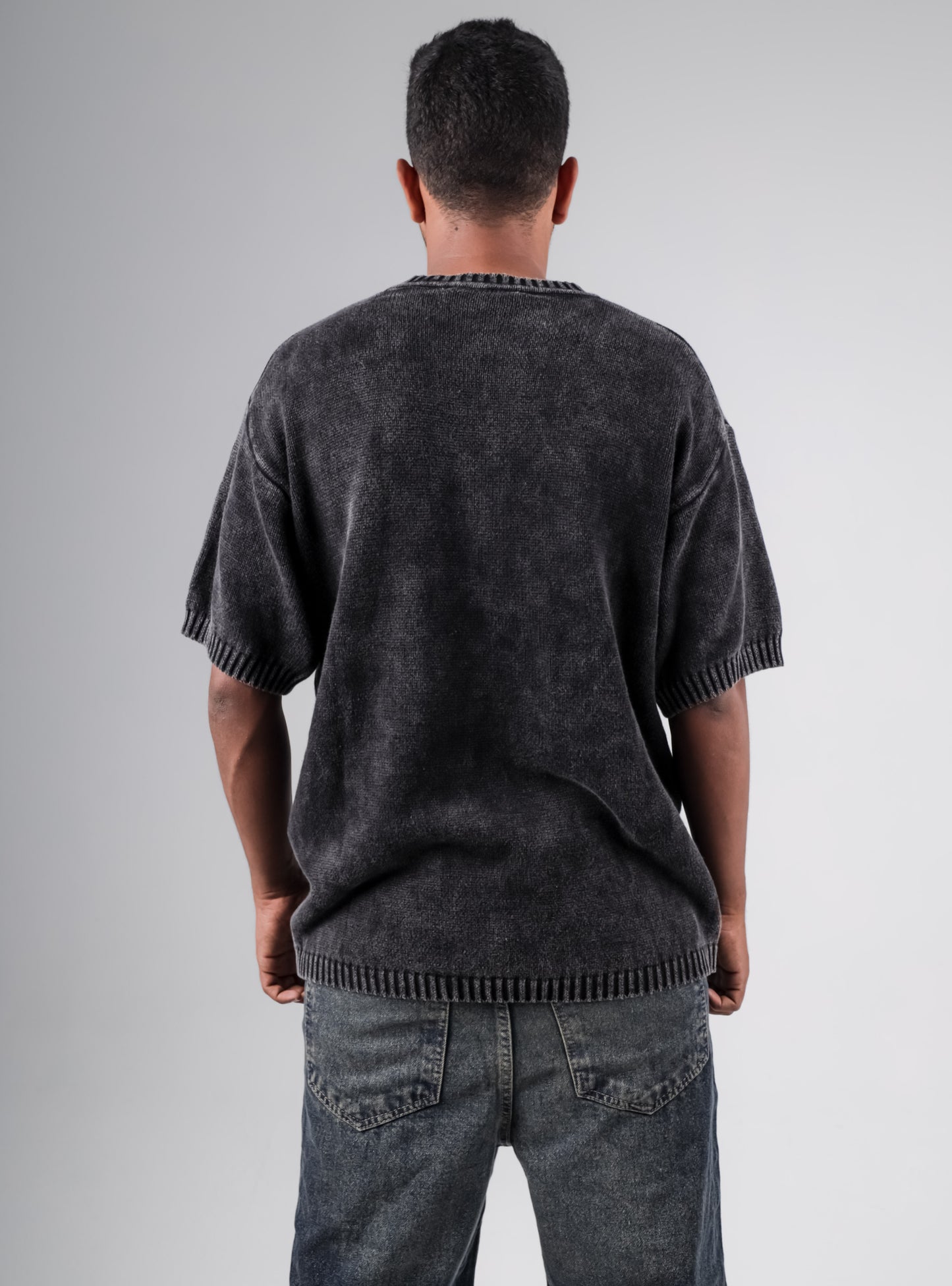 Basic Wahsed knitted tshirt