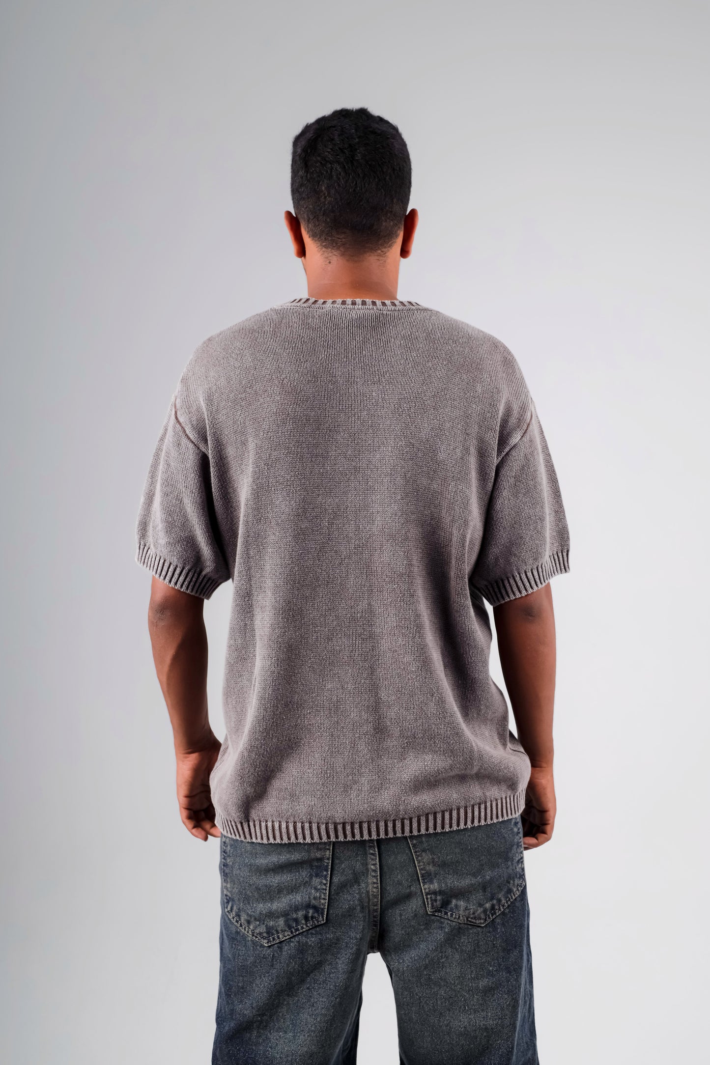 Basic Wahsed knitted tshirt
