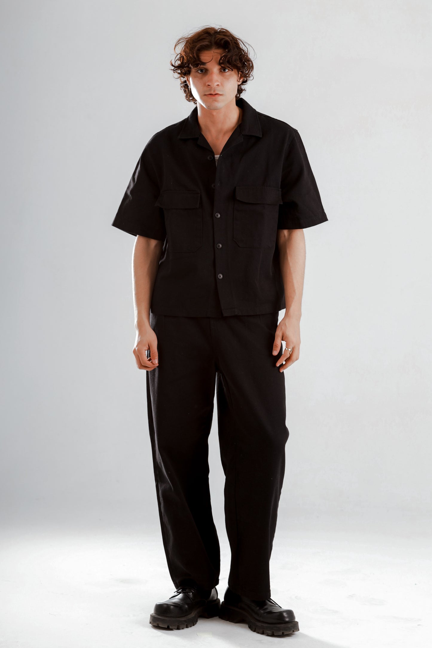 Barrier set boxy fit shirt+baggy jeans