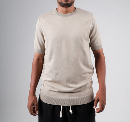 Basic Crew neck knitted tshirt