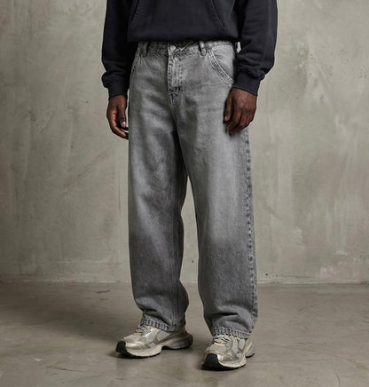 Ballon jeans in gray washed