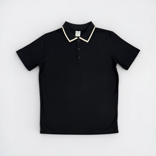 Fitted Contrast Collar Polo