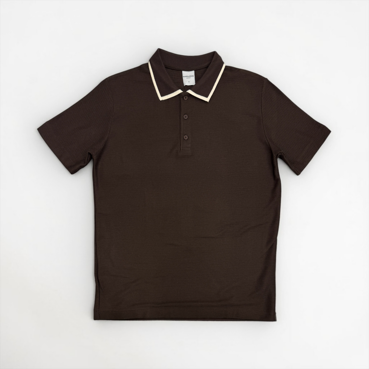 Fitted Contrast Collar Polo