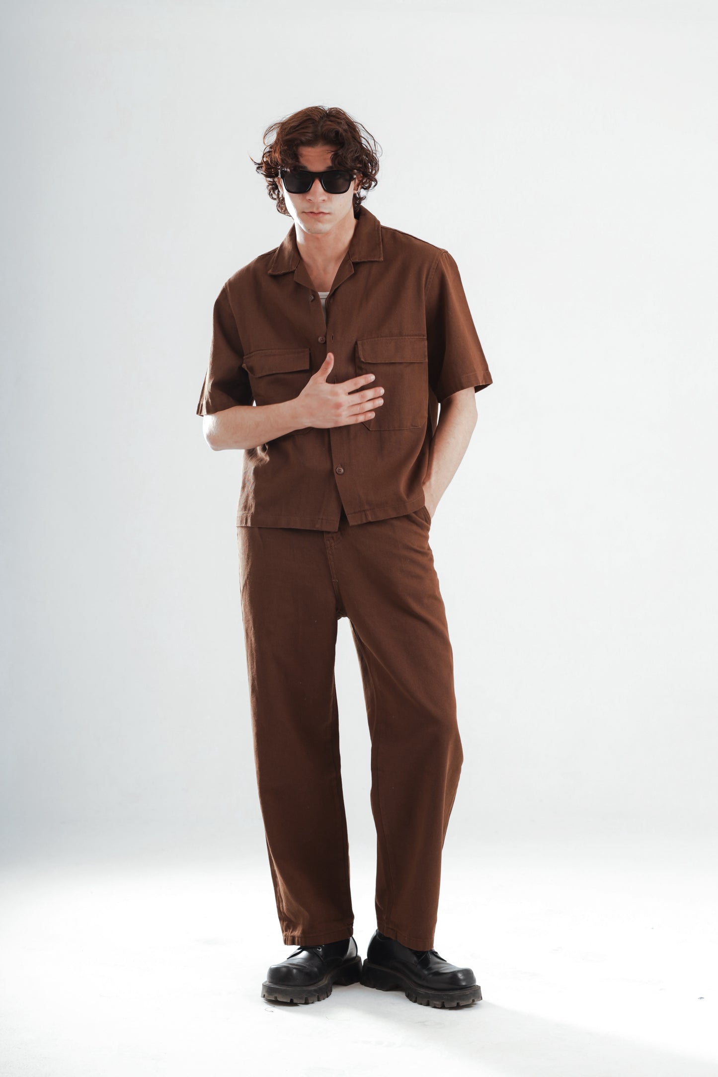 Barrier set boxy fit shirt+baggy jeans