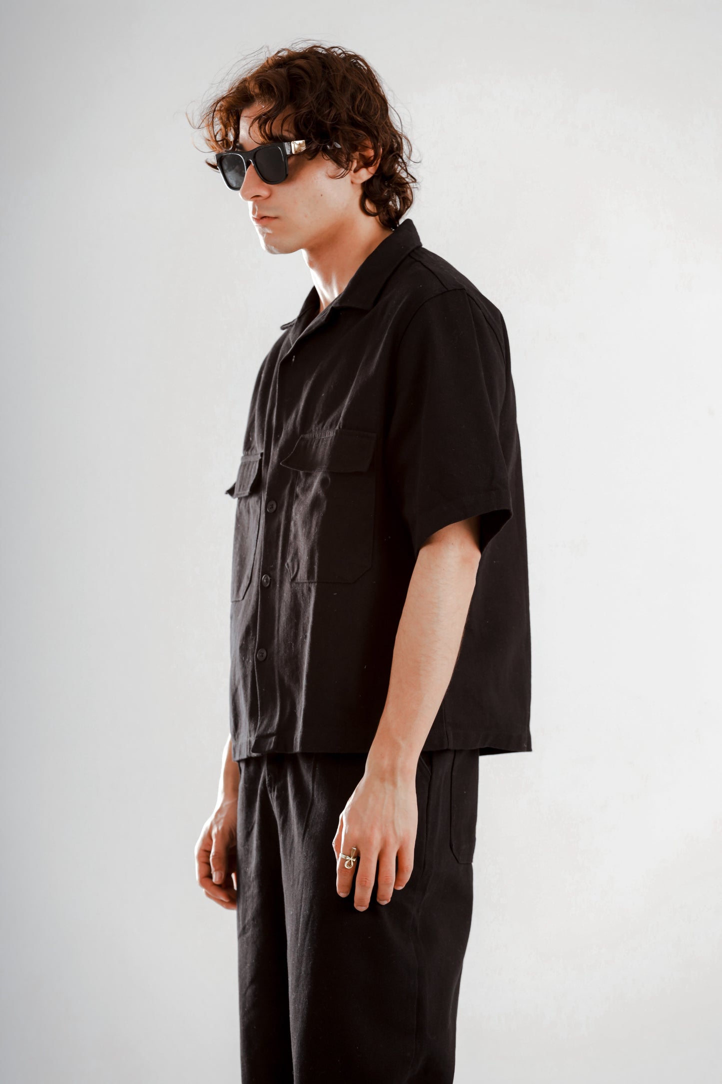 Barrier set boxy fit shirt+baggy jeans