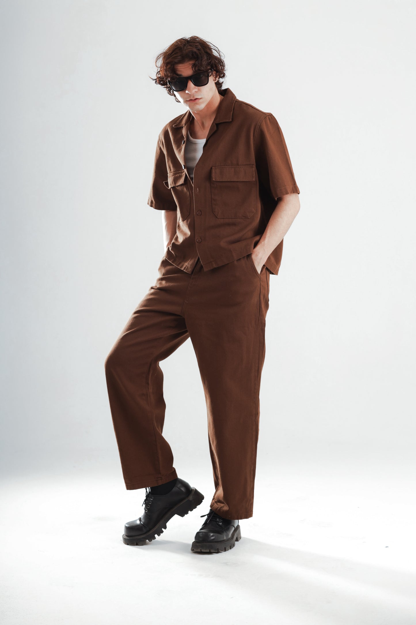 Barrier set boxy fit shirt+baggy jeans
