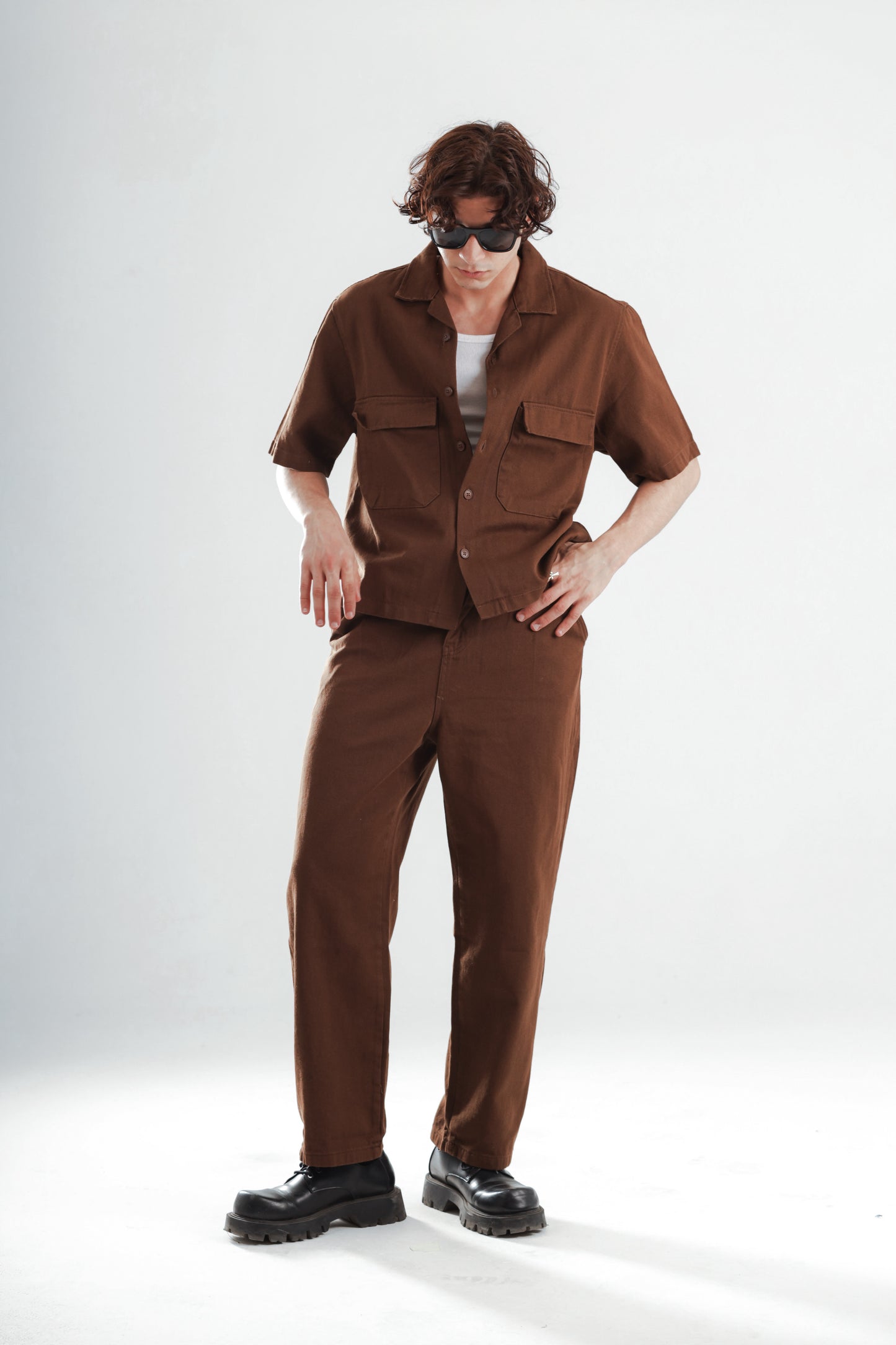 Barrier set boxy fit shirt+baggy jeans