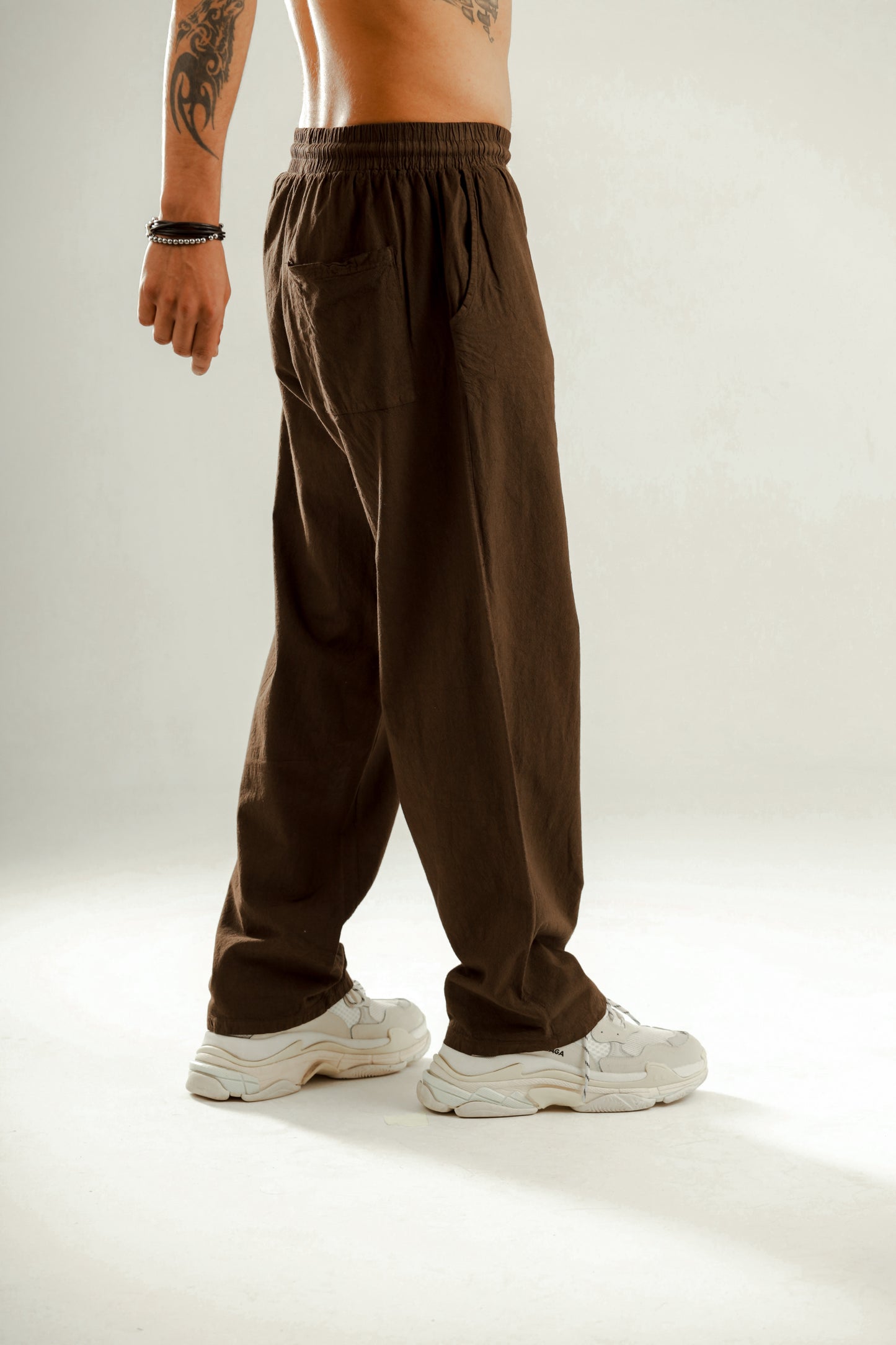Barrier Baggy linen blend trouser