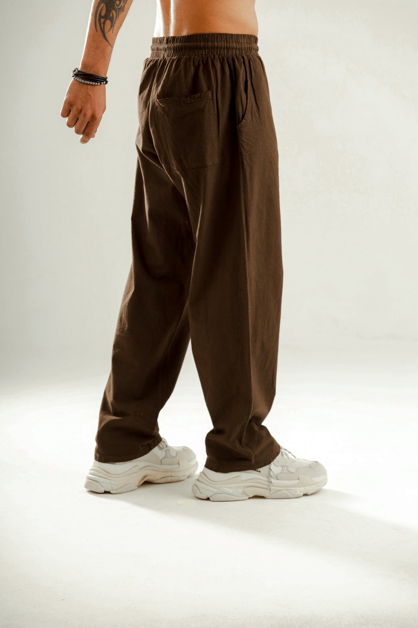 Barrier Baggy linen blend trouser