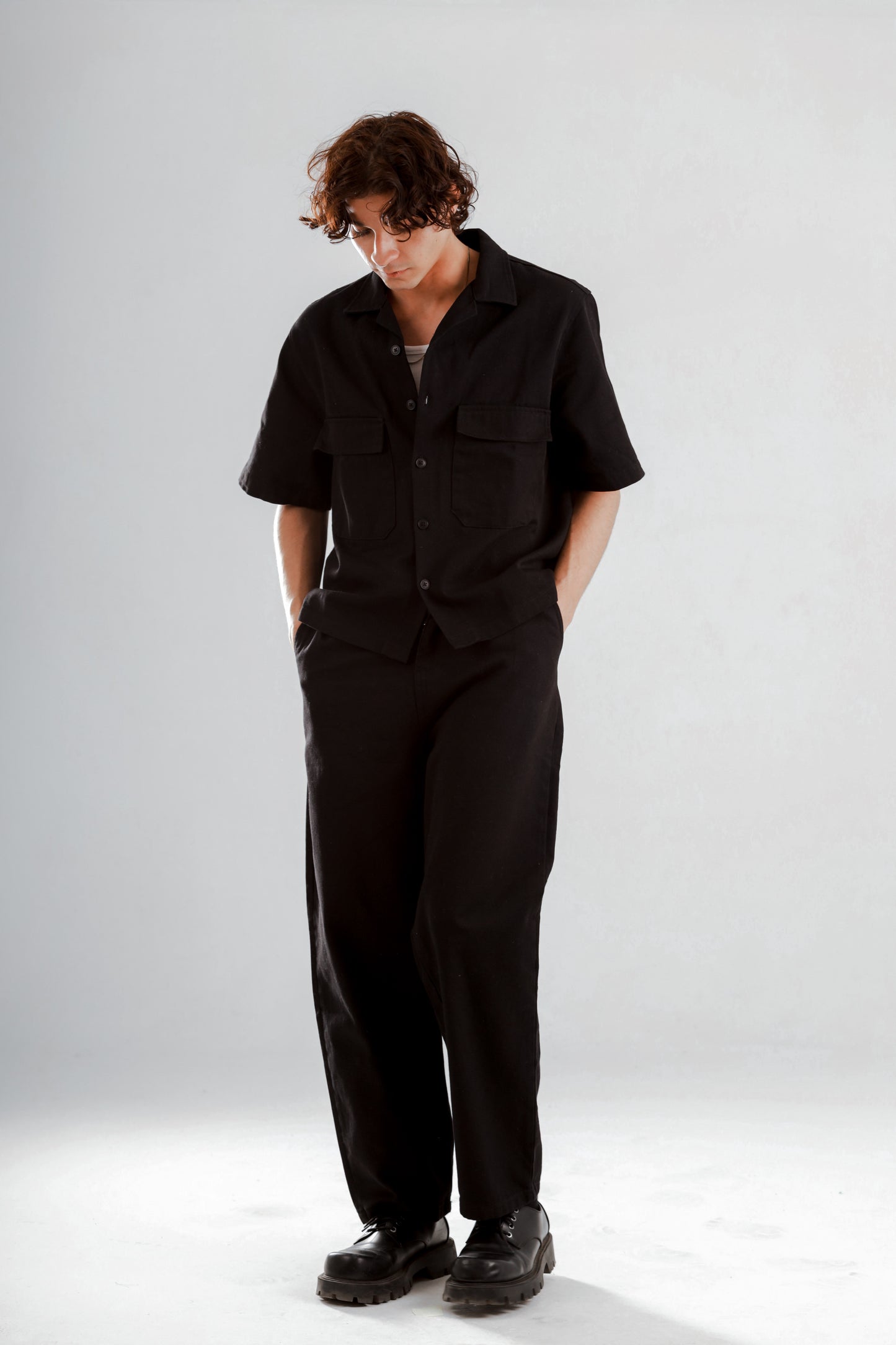 Barrier set boxy fit shirt+baggy jeans