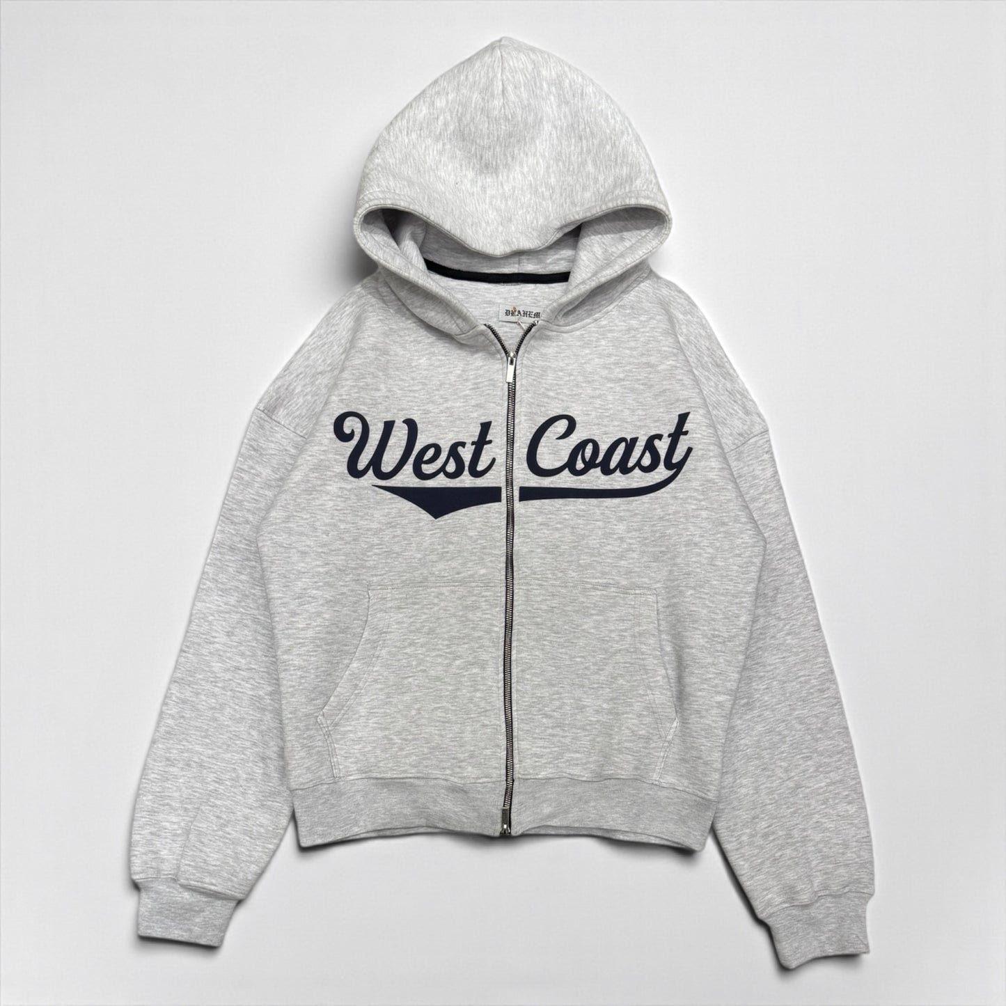 West coast Puff printed zip up hoodie