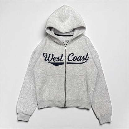 West coast Puff printed zip up hoodie