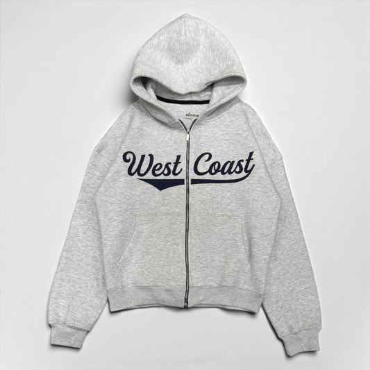 West coast Puff printed zip up hoodie
