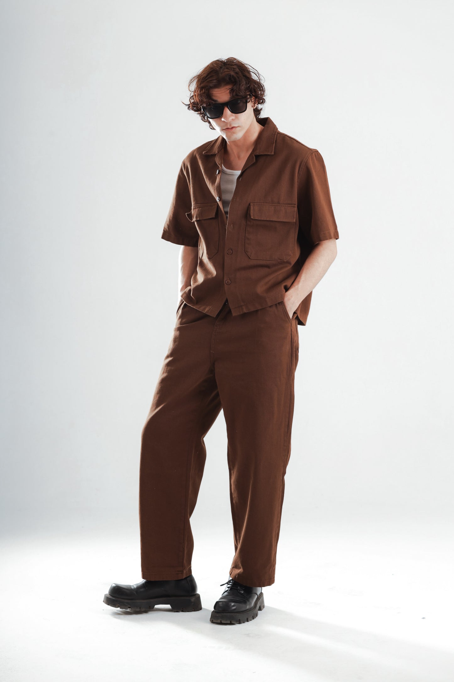 Barrier set boxy fit shirt+baggy jeans