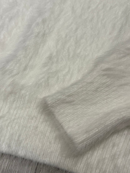 Fluffy mohair knit sweater