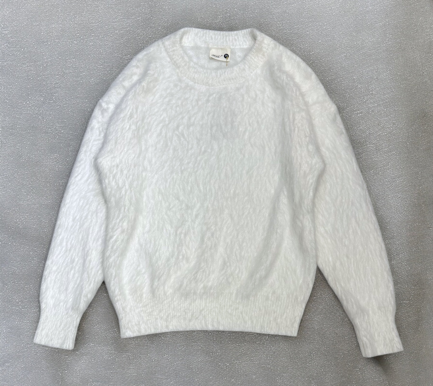 Fluffy mohair knit sweater