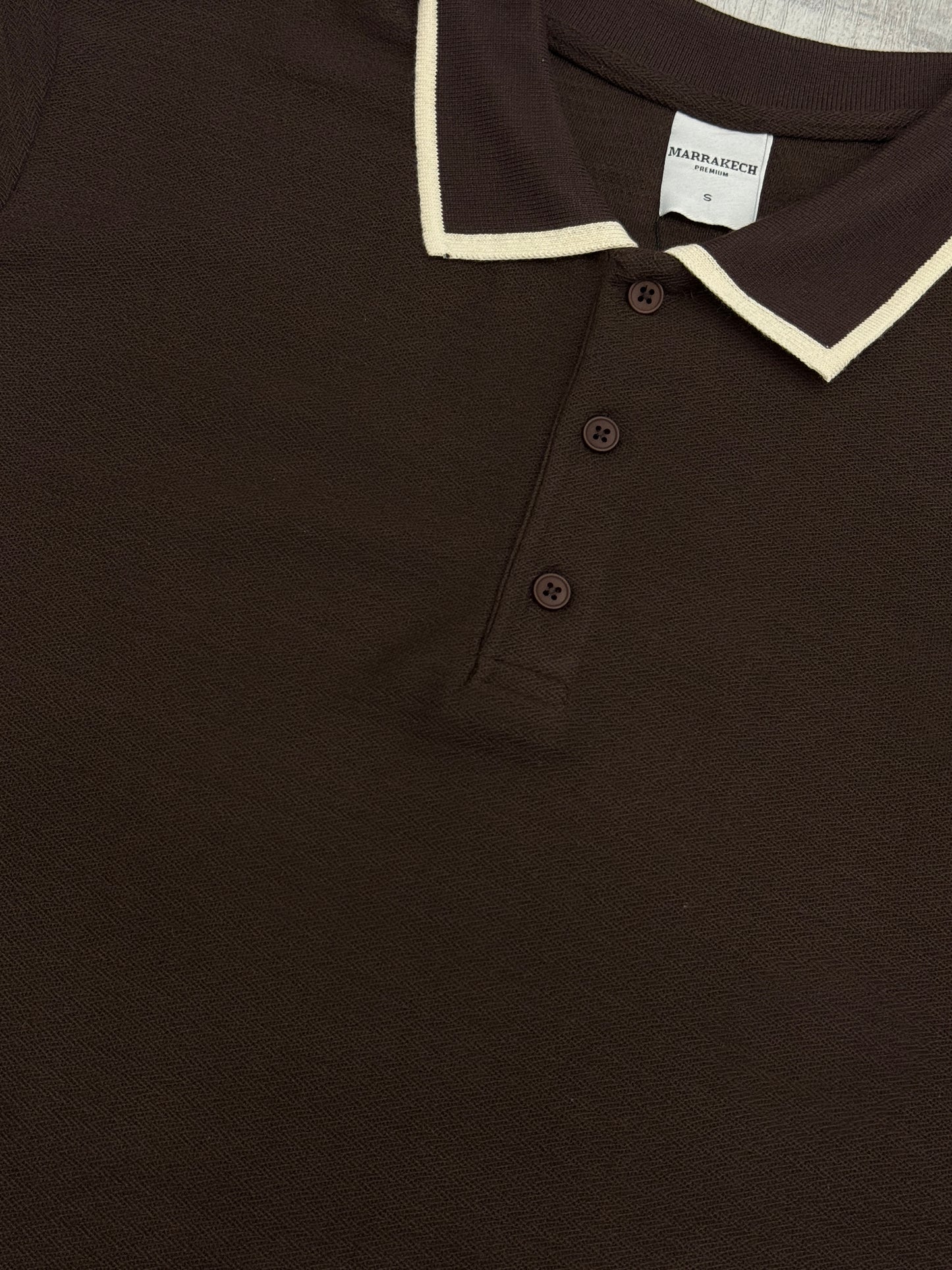 Fitted Contrast Collar Polo