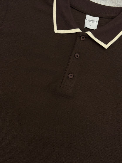 Fitted Contrast Collar Polo