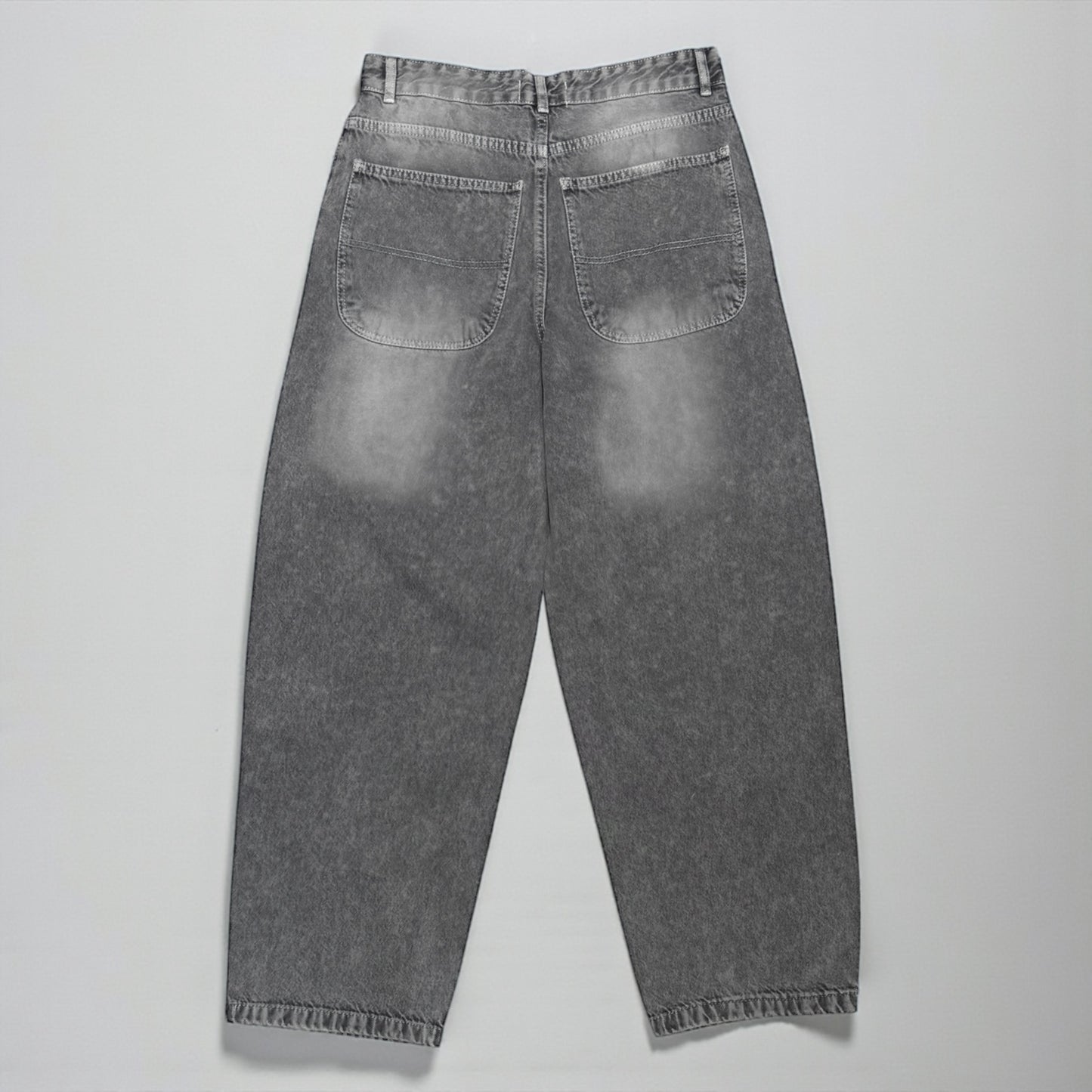 Ballon jeans in gray washed