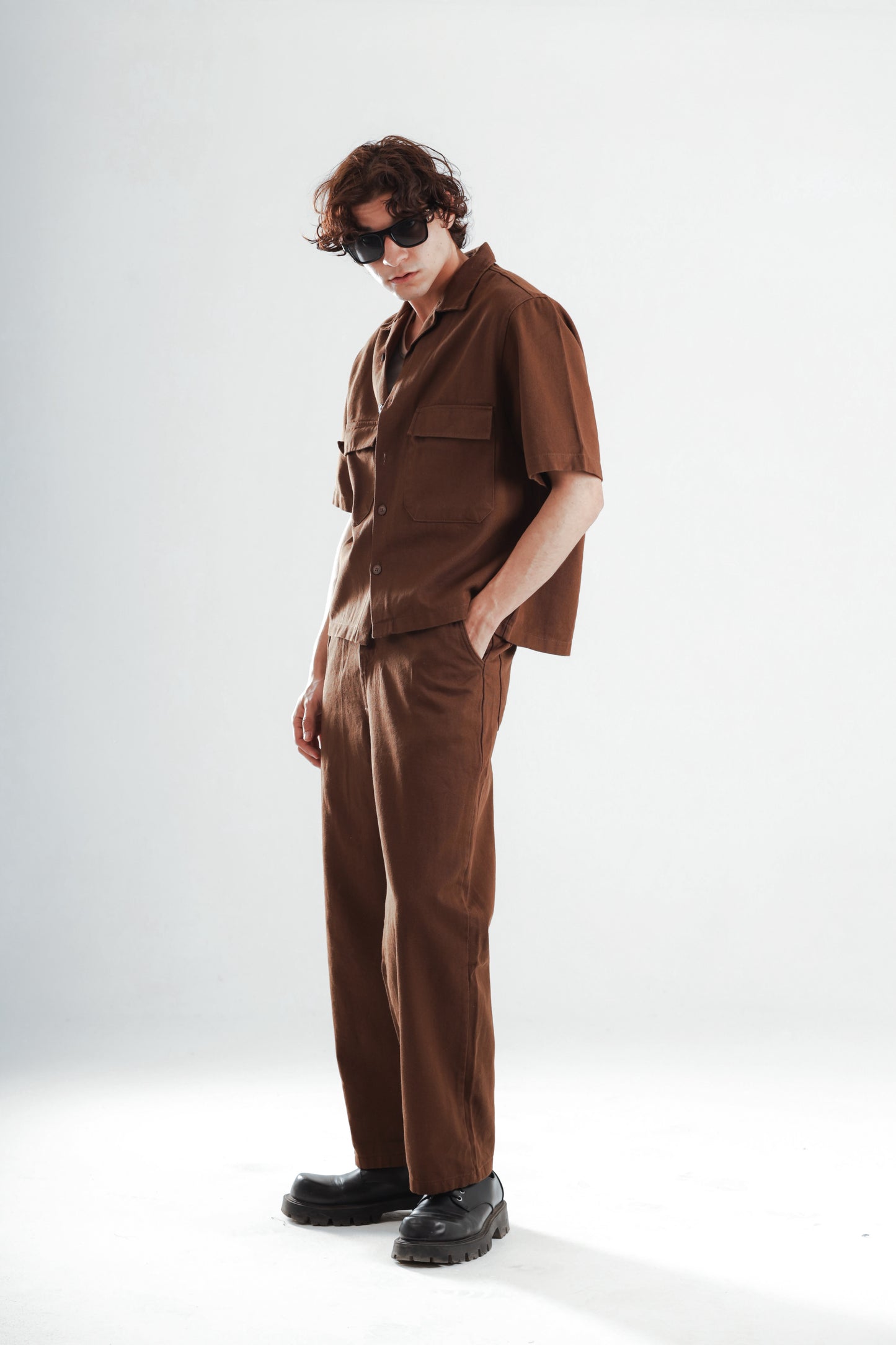 Barrier set boxy fit shirt+baggy jeans
