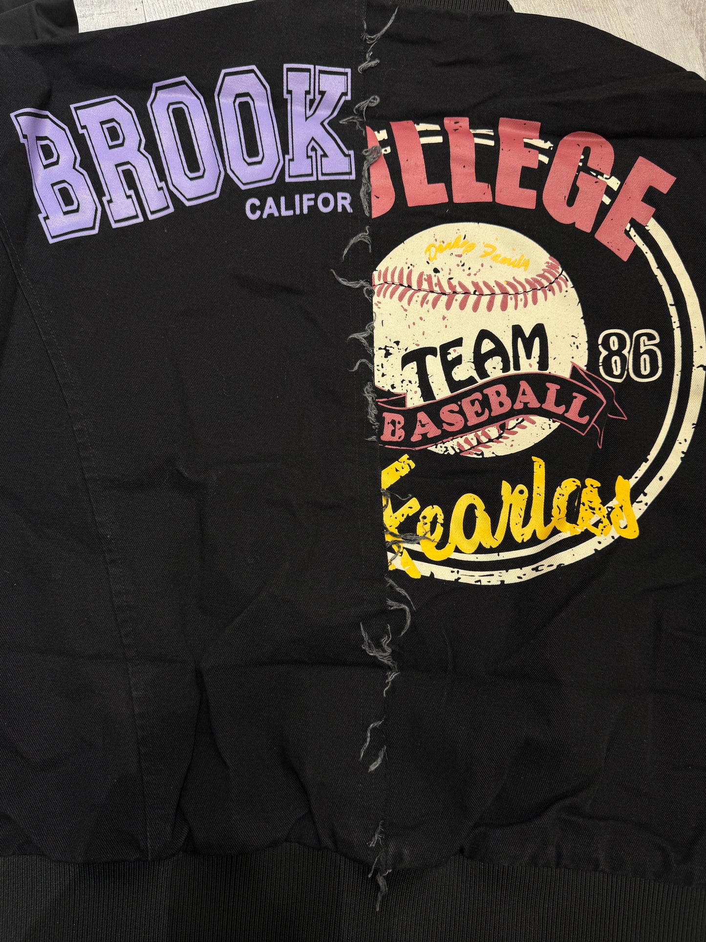 Vintage baseball bomber jacket