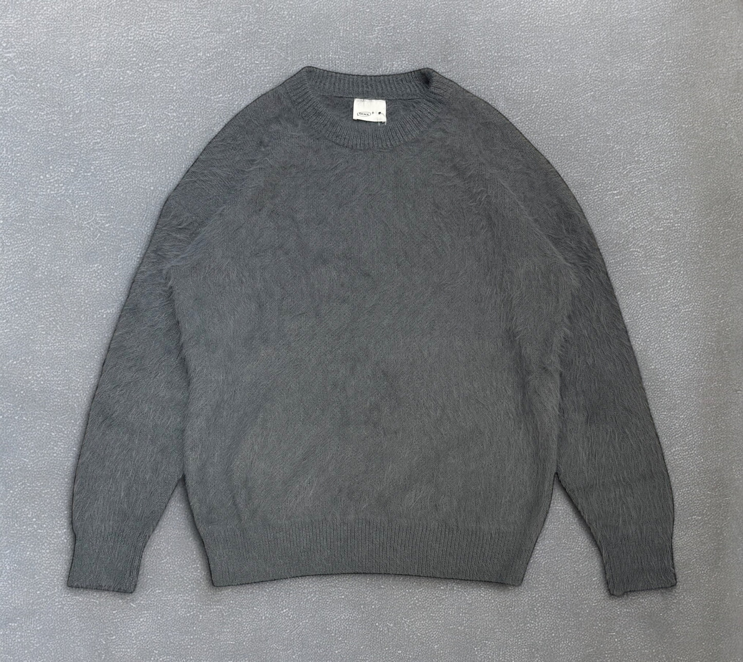 Fluffy mohair knit sweater