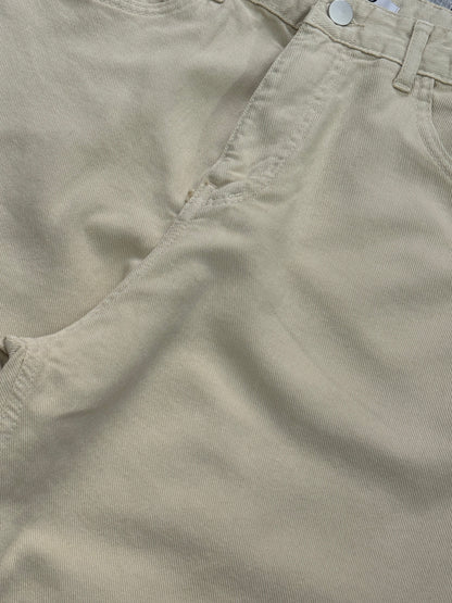 Cream baggy jeans