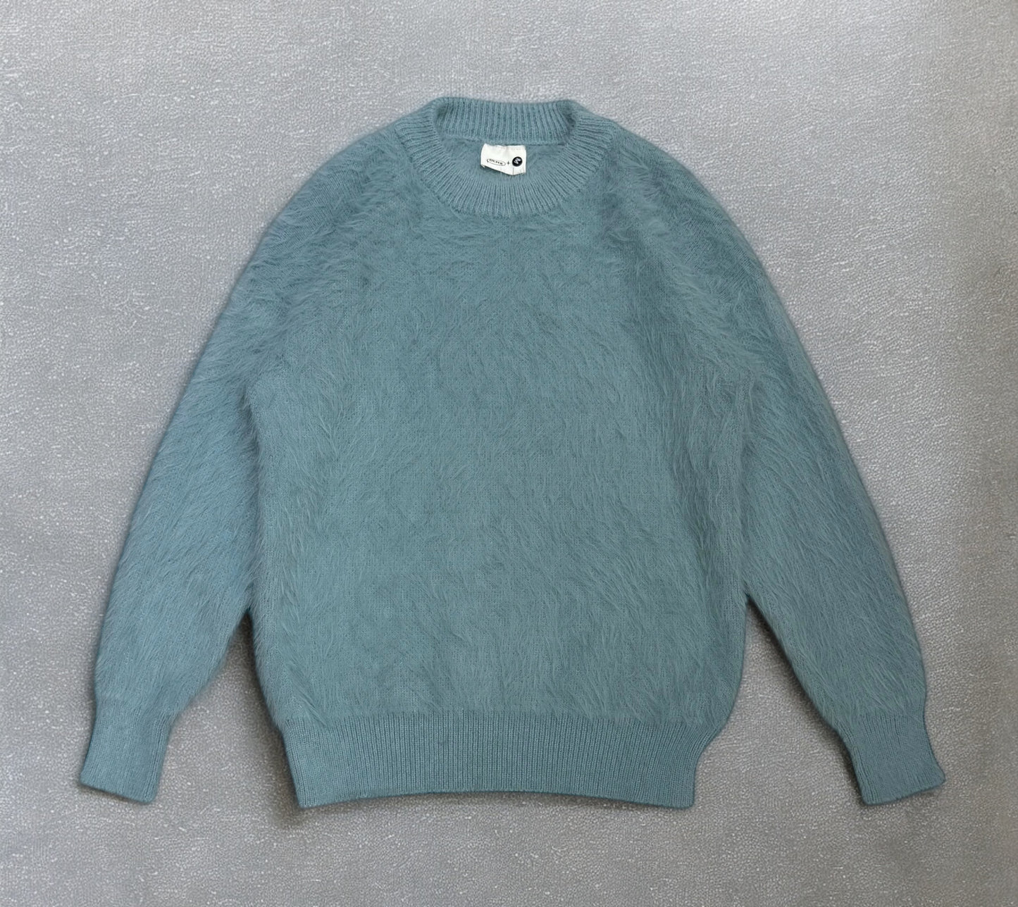 Fluffy mohair knit sweater