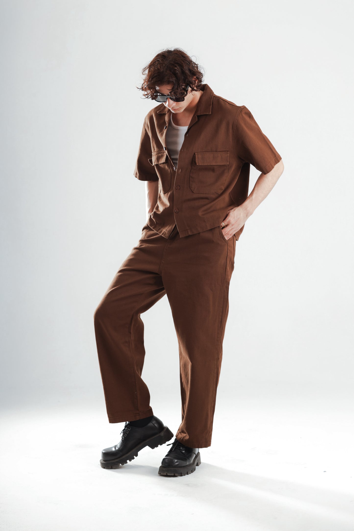 Barrier set boxy fit shirt+baggy jeans