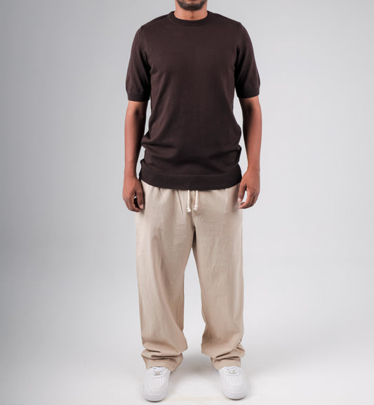 Basic Crew neck knitted tshirt