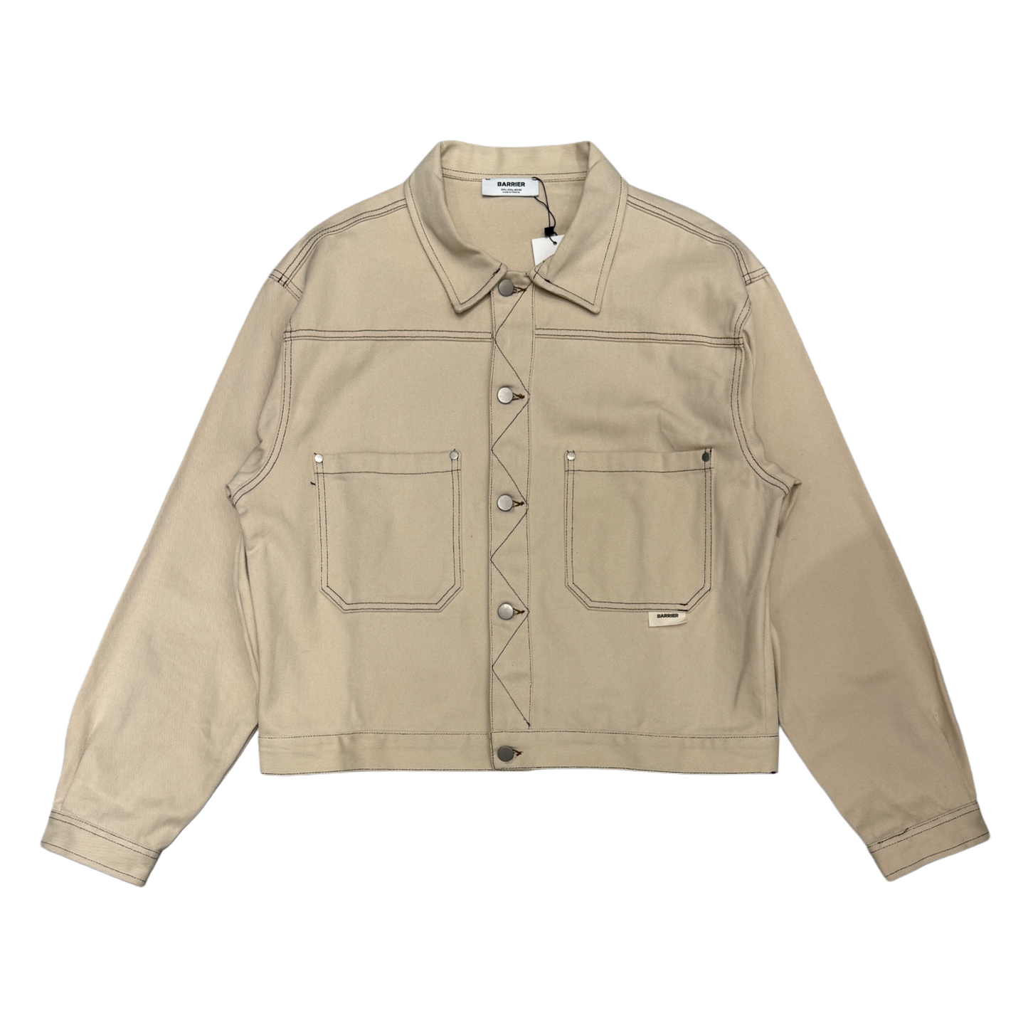 Match set cropped jacket + baggy jeans