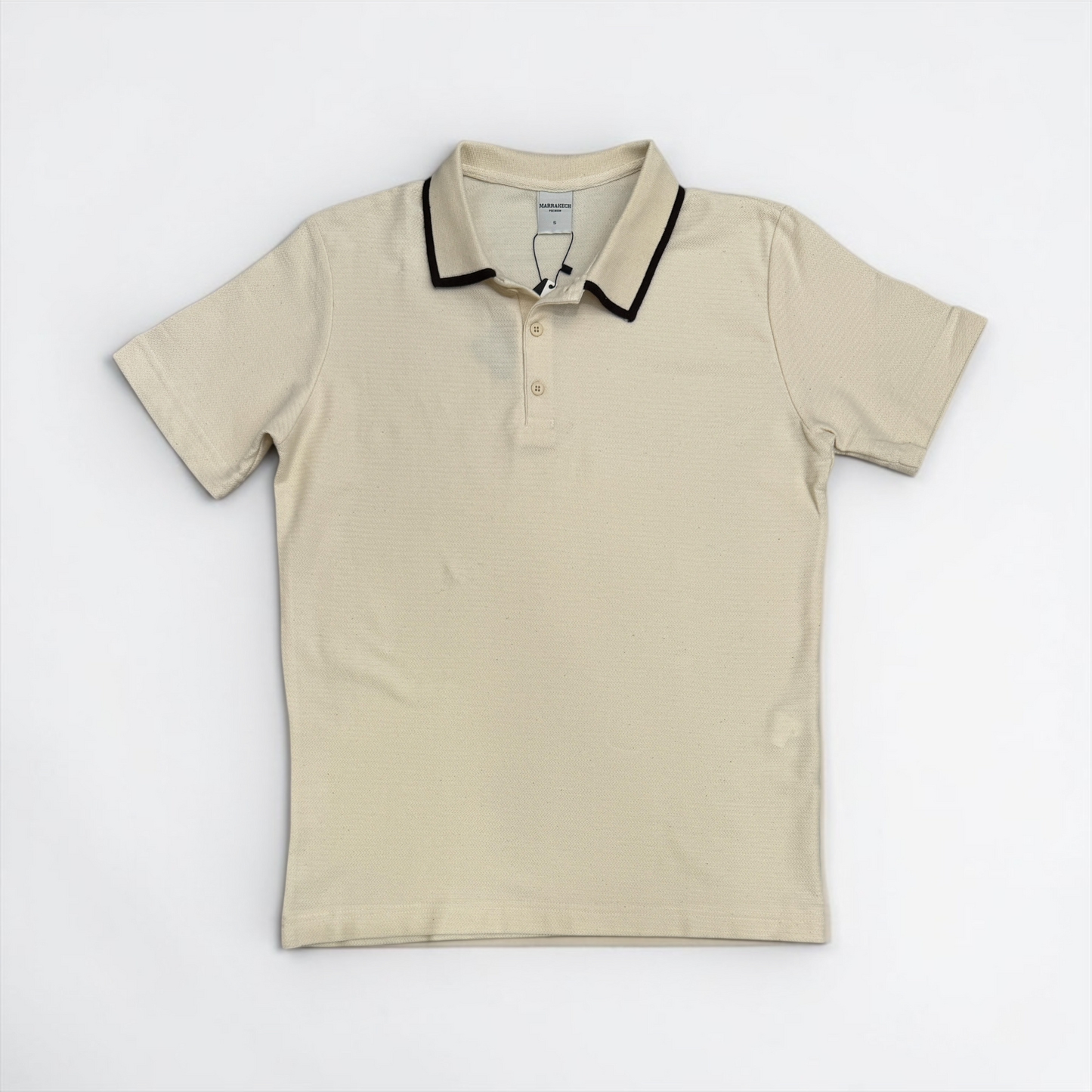 Fitted Contrast Collar Polo