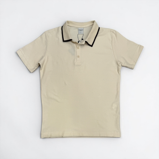 Fitted Contrast Collar Polo