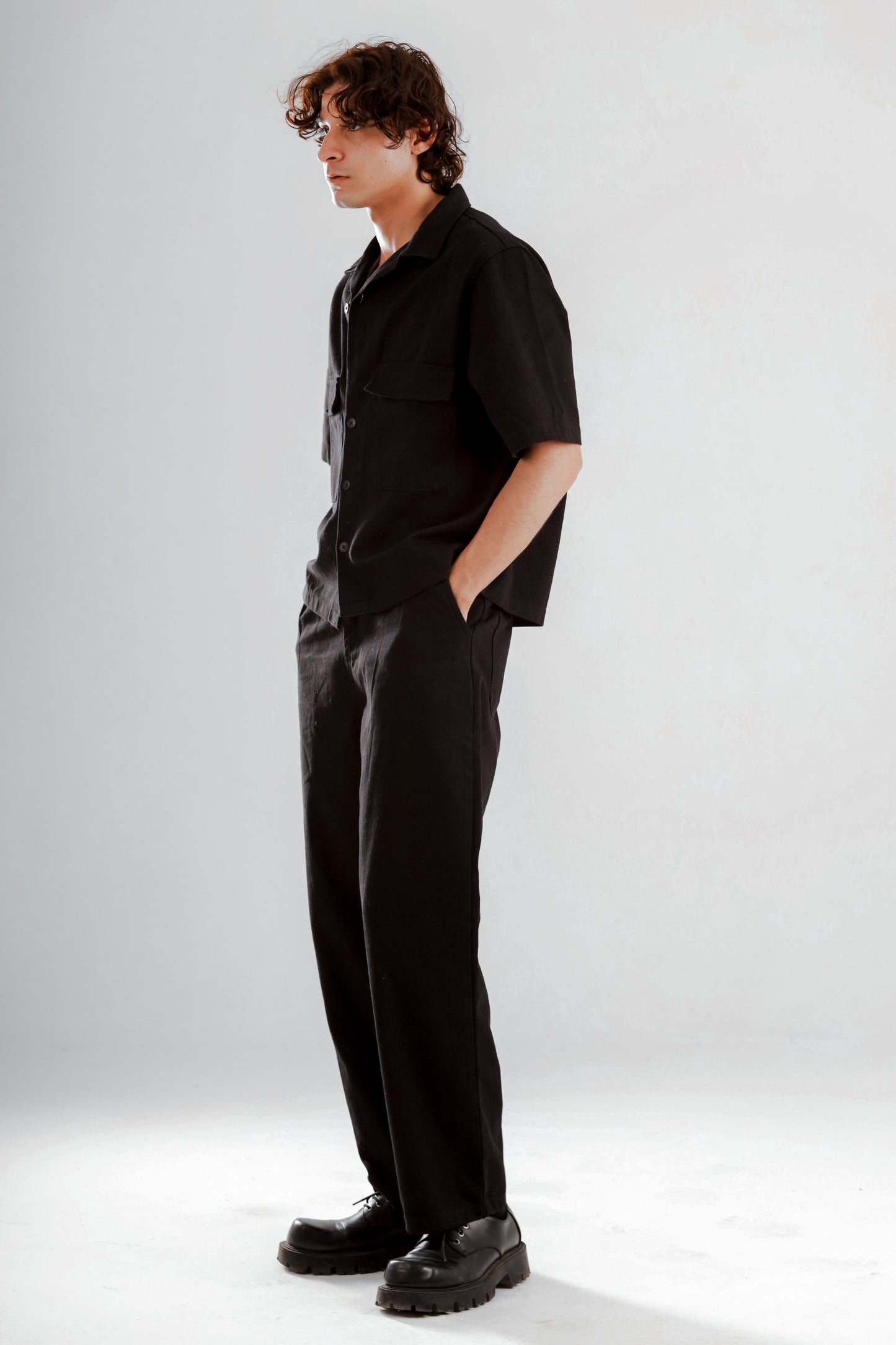 Barrier set boxy fit shirt+baggy jeans