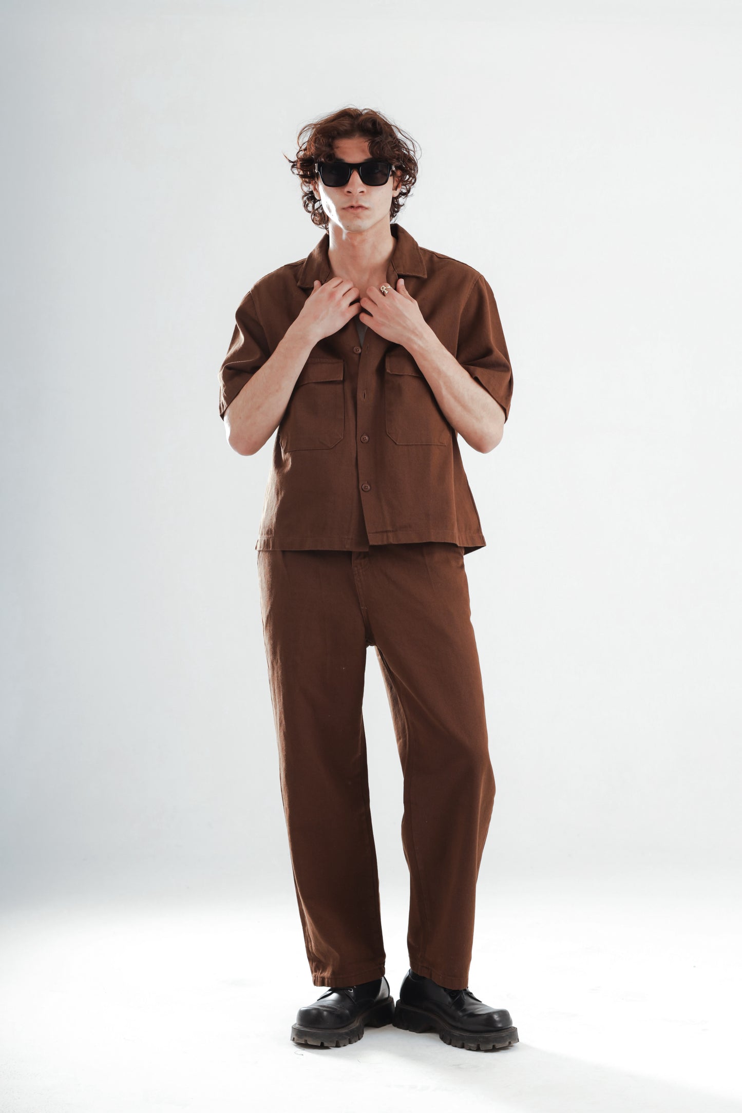Barrier set boxy fit shirt+baggy jeans