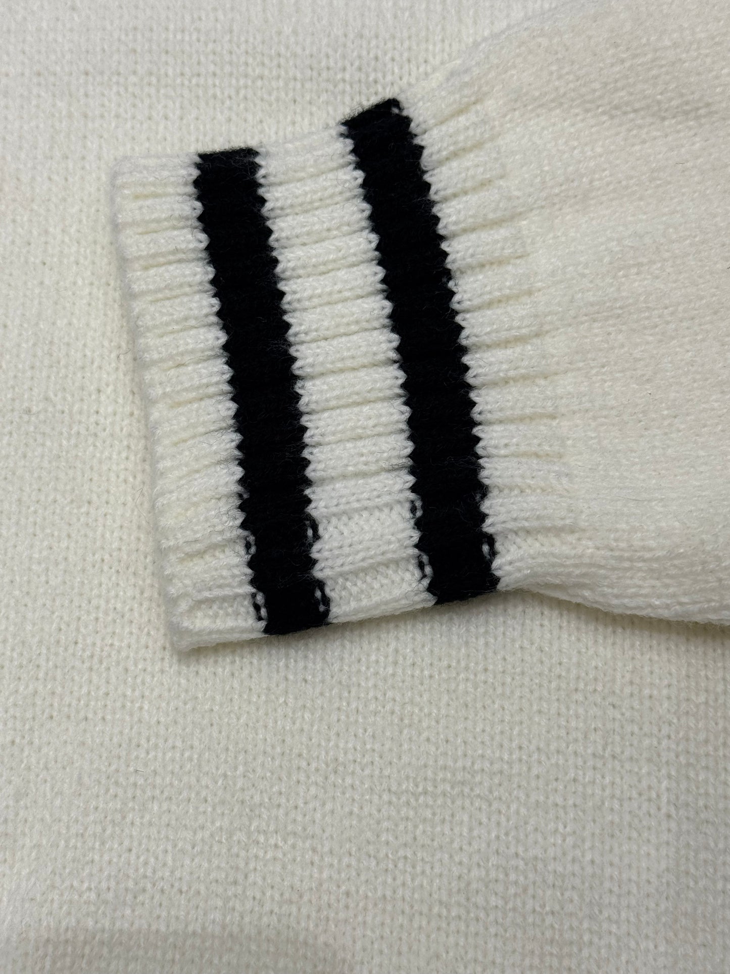 V neck Tennis Knit Sweater
