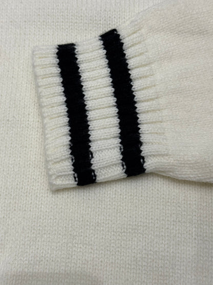 V neck Tennis Knit Sweater